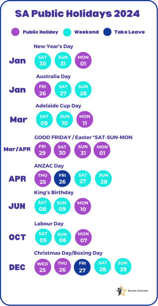 [Updated for 2024] SA School Holidays, Terms, Public Holidays, and Long